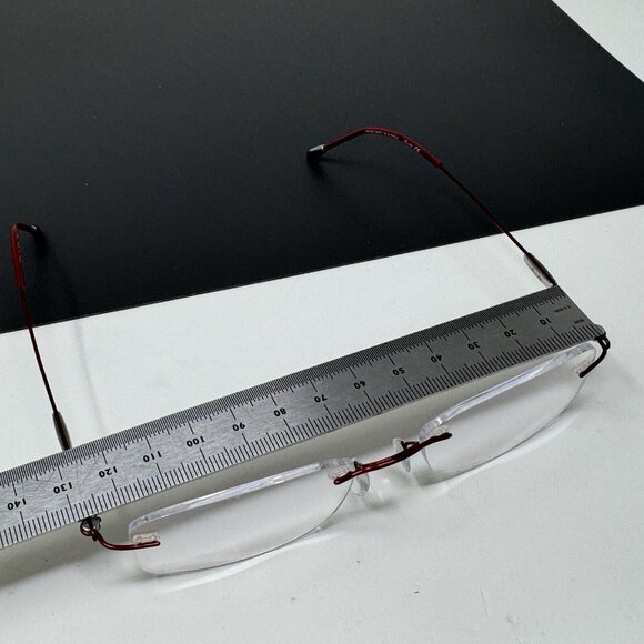 Silhouette 7534 40 6079 Titanium Red Rimless Eyeglasses Frames 17 135 Austria main image 11